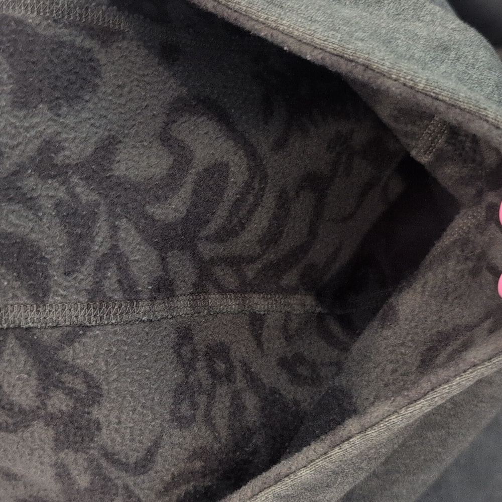Lululemon Vintage Grey With Inner floral Pattern Scuba Hoodie - Picture 4 of 10
